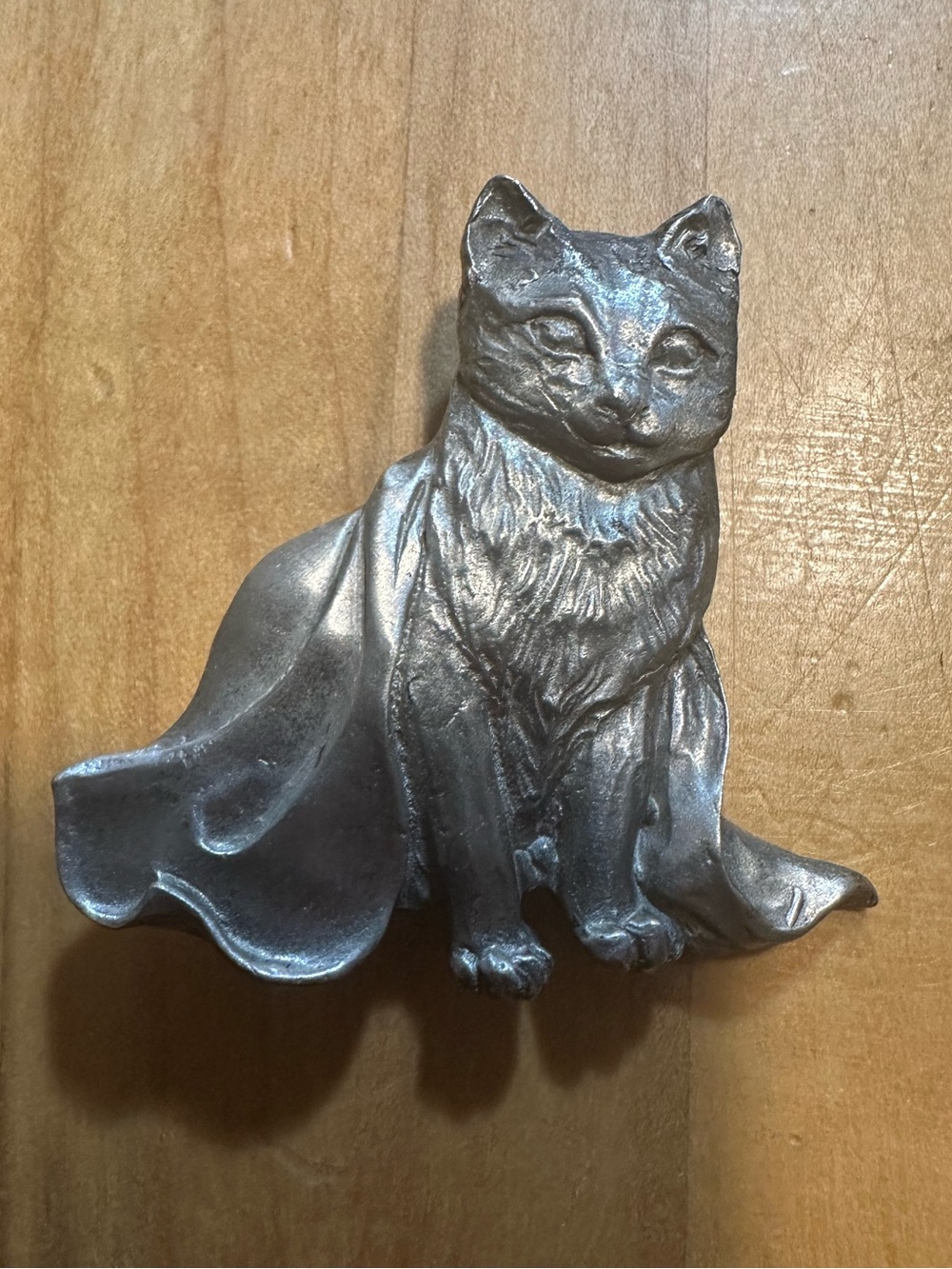 Robert Hall Originals Pewter Cat Brooch